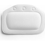 Antid�rapant appui - t�te de bain oreiller de bain baignoire blanc ventouse oreiller de bain ergonomique ...