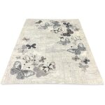 Antid�rapant tapis papillons brun cm. 55x115