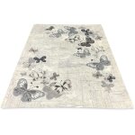 Antidrapant tapis papillons brun cm. 55x80