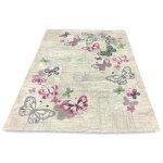 Antid�rapant tapis papillons rose cm. 55x80