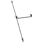 Antipanique isy bar en1125 3 points haut. bas et lat�ral barre de 1200 mm finition noir - assa abloy ...