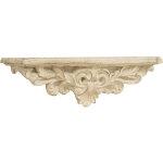 Biscottini - antique pont mural en bois fini blanc l45xpr12, 5xh14 cm fait en italie
