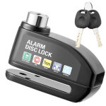 Antivol moto bloque disque alarme 130db, renforc�, �tanche, 2 cl�s s�curit�, 7mm universel moto scooter ...