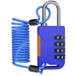 Antivol de ski avec cadenas � combinaison et c�ble pliable (91, 5 cm) - solution de s�curit� pour snowboard, ...