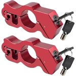 Antivol universel pour guidon de moto, avec 2 clés, en alliage d'aluminium, pour motos, scooters, vélos ... Antivol universel pour guidon de moto, avec 2 clés, en alliage d'aluminium, pour motos, scooters, vélos ...