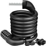 Antivol de v�lo � c�ble - antivol de v�lo � combinaison haute s�curit� 1500 mm x 12 mm de long, c�ble ...