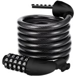 Antivol velo, cadenas de velos long 120cm x 12mm, c�ble antivol pour v�lo scooter motos portail v�lo ...