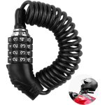 Antivol de v�lo avec code num�rique � 4 chiffres - 150 cm - pour v�los, poussettes, casques de ski et ...
