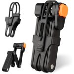 Antivol de vlo pliable, antivol portable en acier tremp avec support, haute scurit, antirouille et ...