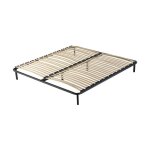 Sommier 140x190 cadre � lattes renforc� soutien r�glable en metal 1, 4 mm - 34 lattes 9 mm - 4 pieds ...