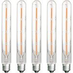Aougo - lot de 5 ampoules long tube, filament led edison, 4w, �quivalent incandescence 40w, culot e27, ...