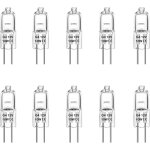 Apex lot de 10 ampoule halog�ne g4 10w 12v lampe de base � broche halog�ne , blanc chaud 3000k [classe ...