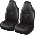 Apex lot de 2 housses de si�ge avant universelles classiques en cuir pu pour voiture, housses de si�ge ...