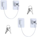 Apex 2 pcs securite fenetre enfant, serrures protection fenetre enfant avec 4 cl�s, forte adh�sif serrure ...