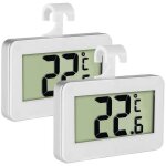 Apex lot de 2 thermom�tres num�riques lcd pour r�frig�rateur - cong�lateur avec crochet de suspension ...