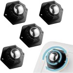 Apex 4 pi�ces roulettes pour meubles - universelles adh�sives 200kg schwarz, 360� poulie mobile rotative ...