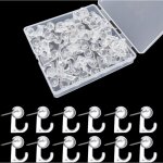 Apex �pingles et punaises 50 pi�ce crochets � punaise, crochet muraux en plastique, punaise crochets ...
