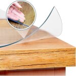 Apex film protecteur transparent pour nappe, 3 mm d'�paisseur, doux, transparent comme du cristal, lavable ...