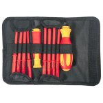 Apex jeu de 10 tournevis de pr�cision lames interchangeables � double isolation vde coffret d'outils ...