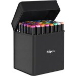 Apex marqueurs � base d'alcool de 48 couleurs, � double pointe, adapt�s � la cr�ation de bandes dessin�es ...