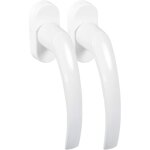 Apex poign�es de fen�tre - lot de 2 - blanches - sans cylindre de serrure - conviennent aux fen�tres, ...