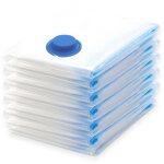 Apex sac de rangement sous vide 6pcs, sac sous vide vetement aspirateur, compression housse aspirable ...