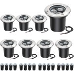 Apex spots led encastrables au sol, �clairage de chemin, blanc chaud, ip67, 24 v cc, �clairage paysager ...