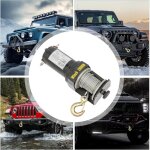 Appareil de levage �lectrique 12 v treuil avec c�ble en acier et unit� de commande pour v�hicule tout ...