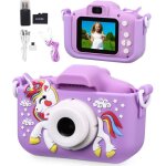 Appareil photo pour enfants, 2. 0 pouces enfant appareil photo num�rique, mini cam�ra rechargeable cam�scope ...