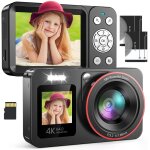 Appareil photo num�rique 4k 64mp fhd pour enfants appareil photo 18x zoom num�rique appareil photo compact ...
