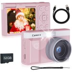 Appareil photo num�rique pour enfants : �cran pivotant � 180� de 2 pouces, appareil photo 30 mp, carte ...