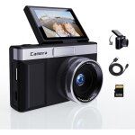 Appareil photo num�rique noir avec �cran lcd rotatif 2 , 1080p appareil photo compact portable, zoom ...