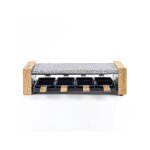 Appareil a raclette et pierre a cuire hkoenig - wod8 - 8 personnes - 1200w - design bois