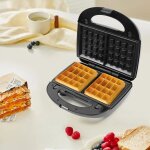 Appareil � sandwichs 3 en 1 750 w, appareil multifonction, sandwich maker, gaufrier, cuisson double face, ...