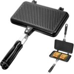 Appareil � sandwichs avec po�le double face ? plaque � omelette en aluminium ? antiadh�sif ? ustensiles ...