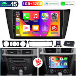 Apple carplay pour bmw s�rie 3 e90 e91 e92 e93, autoradio android 15 pouces avec bluetooth - 1 + 32g ...
