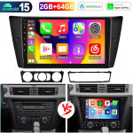 Apple carplay pour bmw s�rie 3 e90 e91 e92 e93, autoradio android 15 pouces avec bluetooth - 2 + 64g