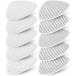 Applicable  10 housses balai vapeur pour vileda steam & vileda steam plus, recharge de lavette nettoyeur ...