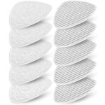 Applicable 10 housses balai vapeur pour vileda steam & vileda steam plus, recharge de lavette nettoyeur ...