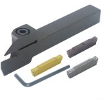 Applicable ensemble d'outils de tournage, 3 pièces mgmn200 en carbure avec porte - outil de rainurage ... Applicable ensemble d'outils de tournage, 3 pièces mgmn200 en carbure avec porte - outil de rainurage ...