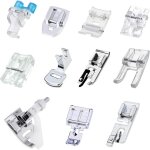 Applicable machine � coudre kit pieds de biche multifonctionnel, 11pcs machine � coudre avec pied � pouleau, ...