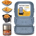 Applicable moule silicone air fryer, 3 pices moule panier pour friteuse  air chaud rutilisable airfryer ...