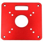Applicable plaque d'insertion de table de toupie - 120 x 120 x 8 mm - en aluminium - pour le travail ...
