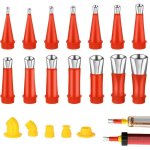 Applicateur de buse de calfeutrage en acier inoxydable, 19 outils de buse en caoutchouc int�gr�s, outil ...