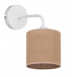 Applique, abat - jour carr�, jute boho, tube de jute