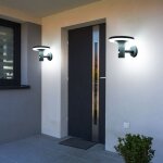 Applique avec d�tecteur de mouvement led lampe solaire lampe de porte d'entr�e lampe de fa�ade lampe ...
