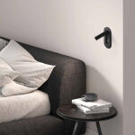 Applique encastrable t�te de lit mila tactile noir mat