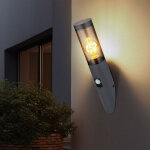 Applique d'ext�rieur avec d�tecteur de mouvement, applique torche en acier inoxydable � l'ext�rieur, ...