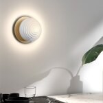 Applique globe relief ciao laiton mat