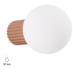 Applique halo aluminium / verre 1xg9 12cm sollux